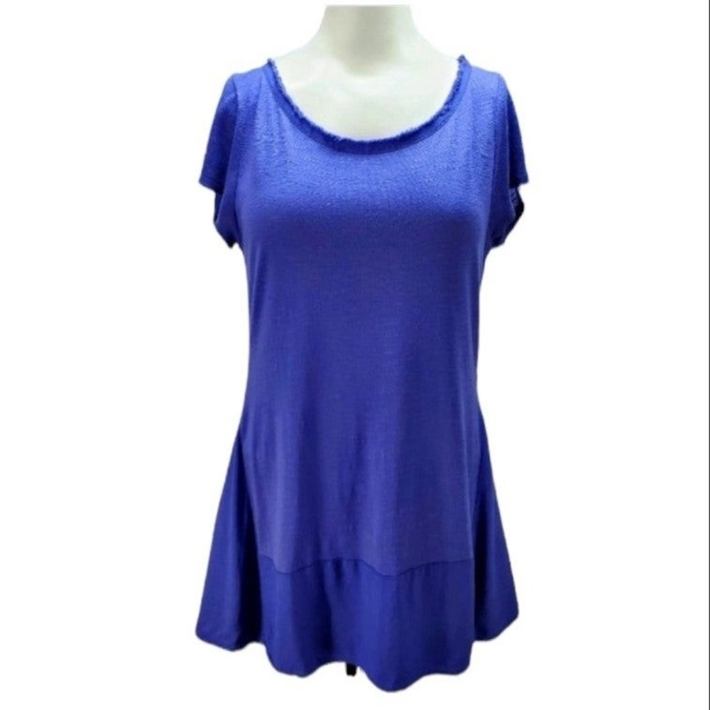 Anthro Postmark Flowy Purple Short Sleeve T-Shirt XS